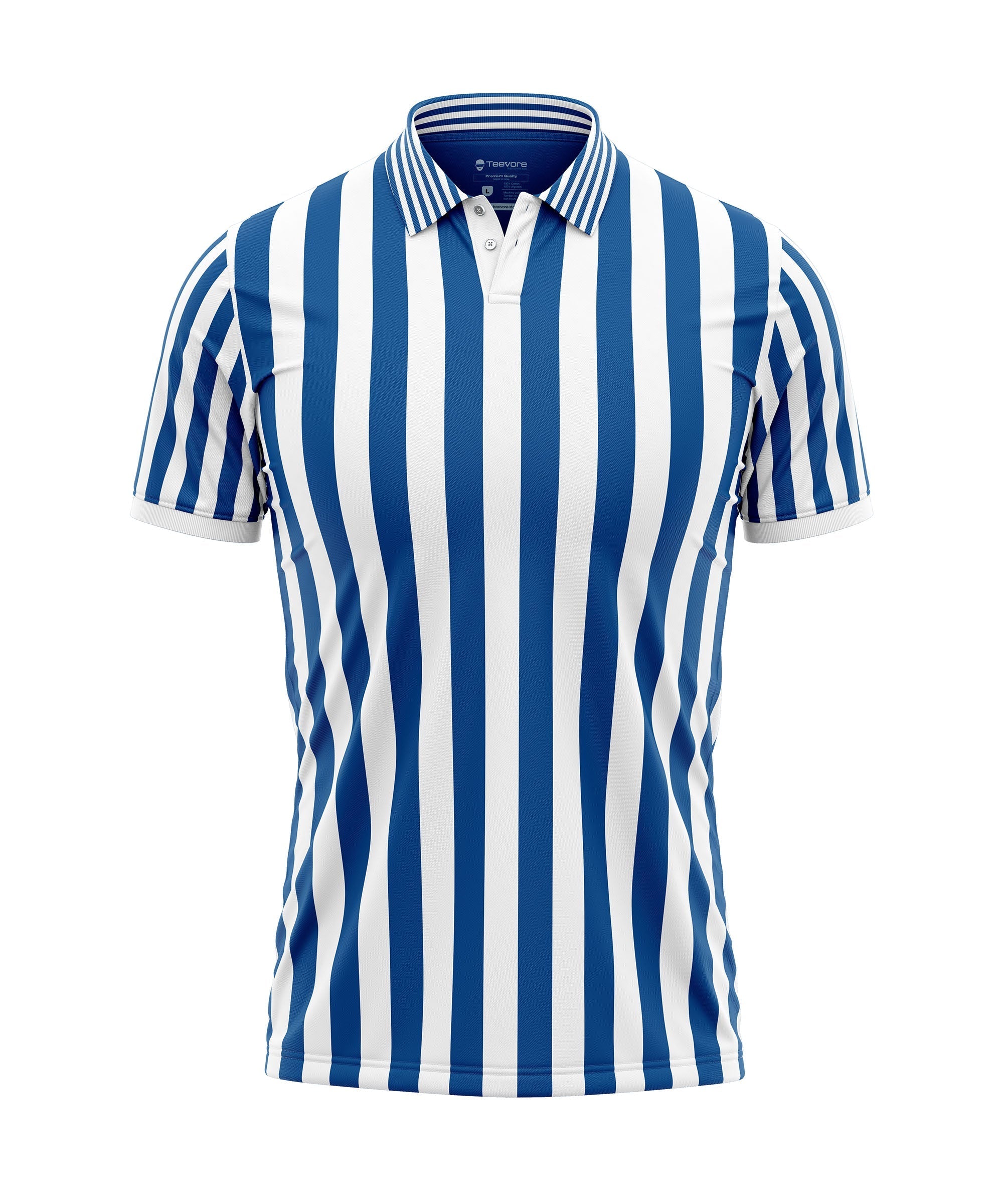 Midnight Storm Striped Polo Teevore