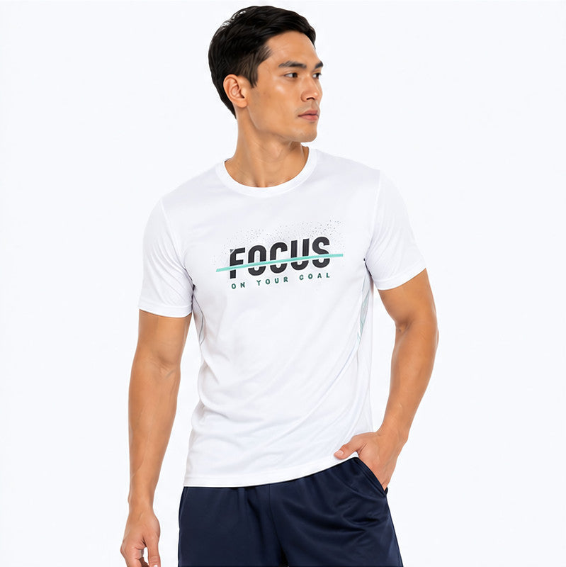 Focus Performance Graphic Training Tee - White