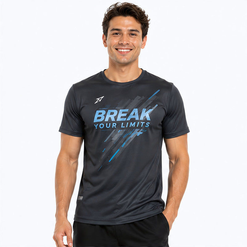 Break Your Limits Gym Top - Charcoal