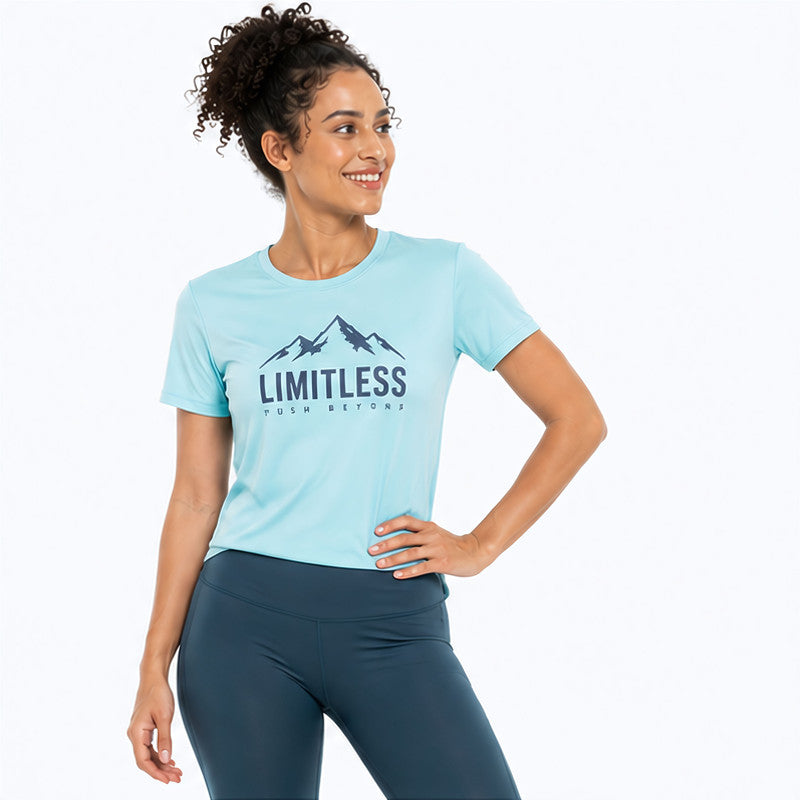 The Limitless Tee - Aqua Blue