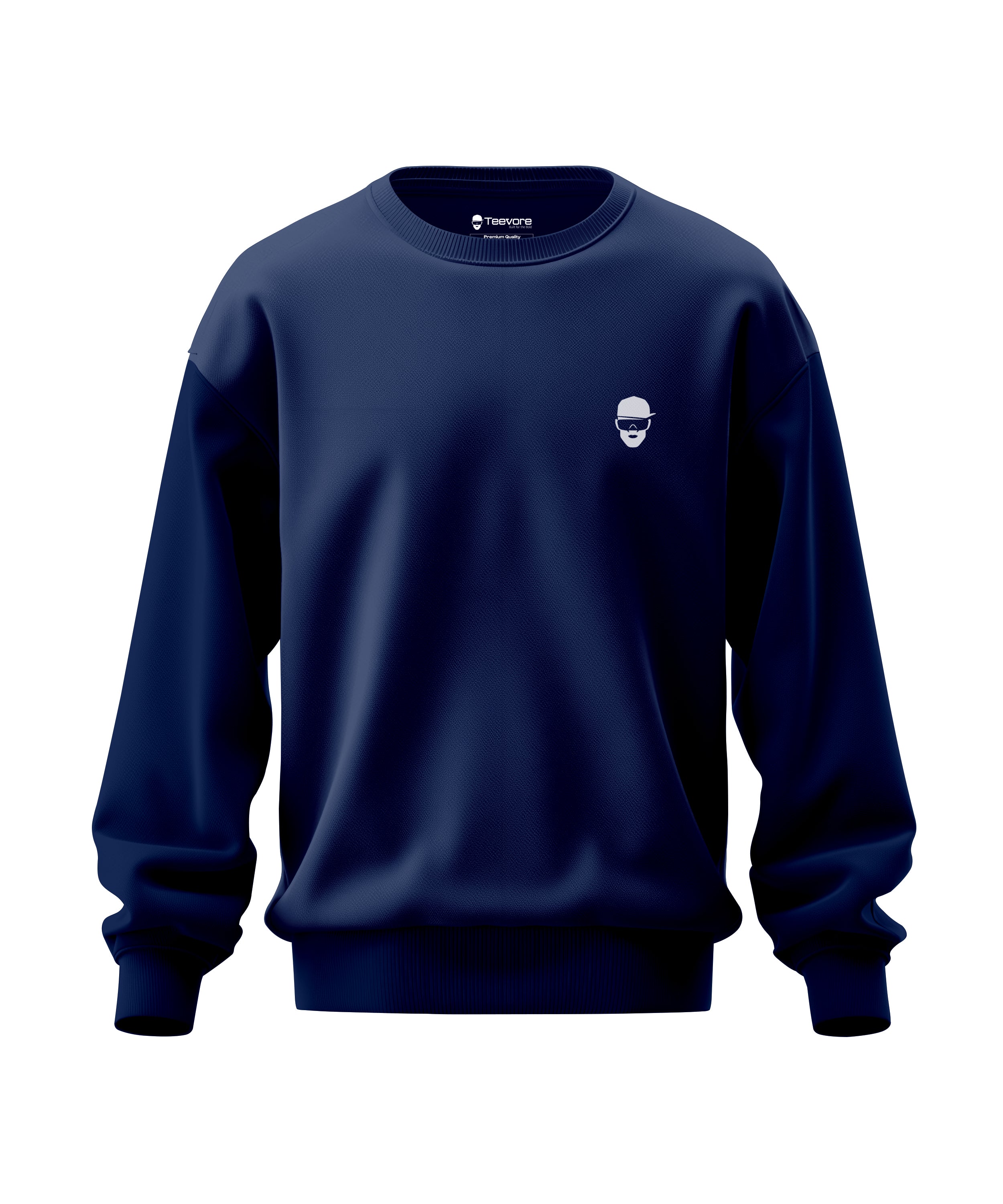 Deep Navy Minimal Crewneck Teevore