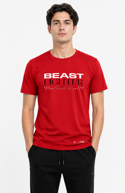 BEAST Fighter Oversized Graphic T-Shirt.