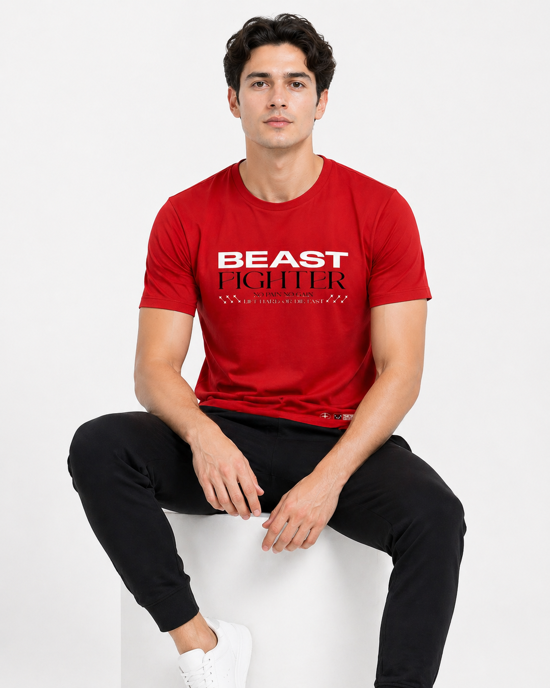 BEAST Fighter Oversized Graphic T-Shirt.