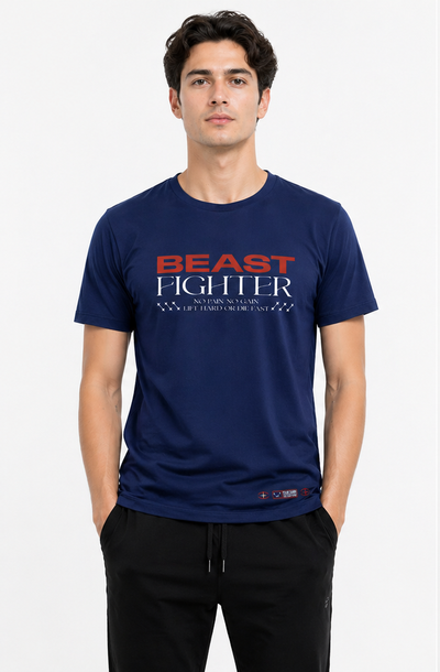 BEAST Fighter Oversized Graphic T-Shirt.