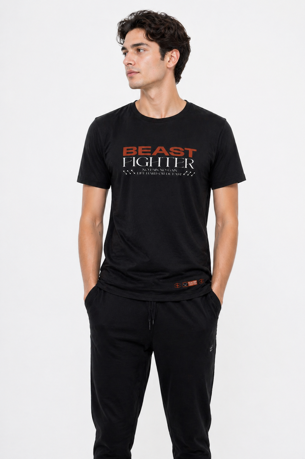 BEAST Fighter Oversized Graphic T-Shirt.