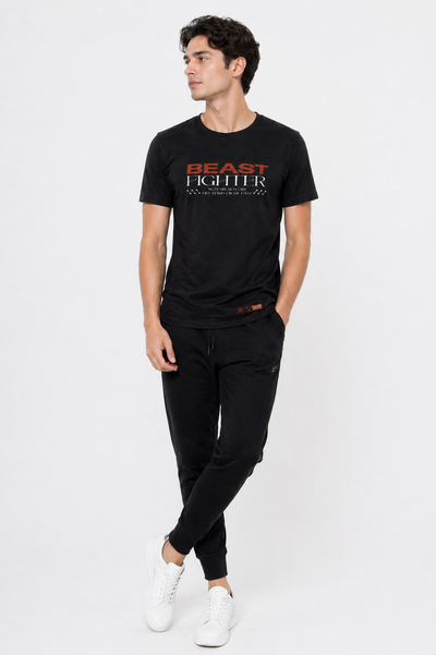 BEAST Fighter Oversized Graphic T-Shirt.