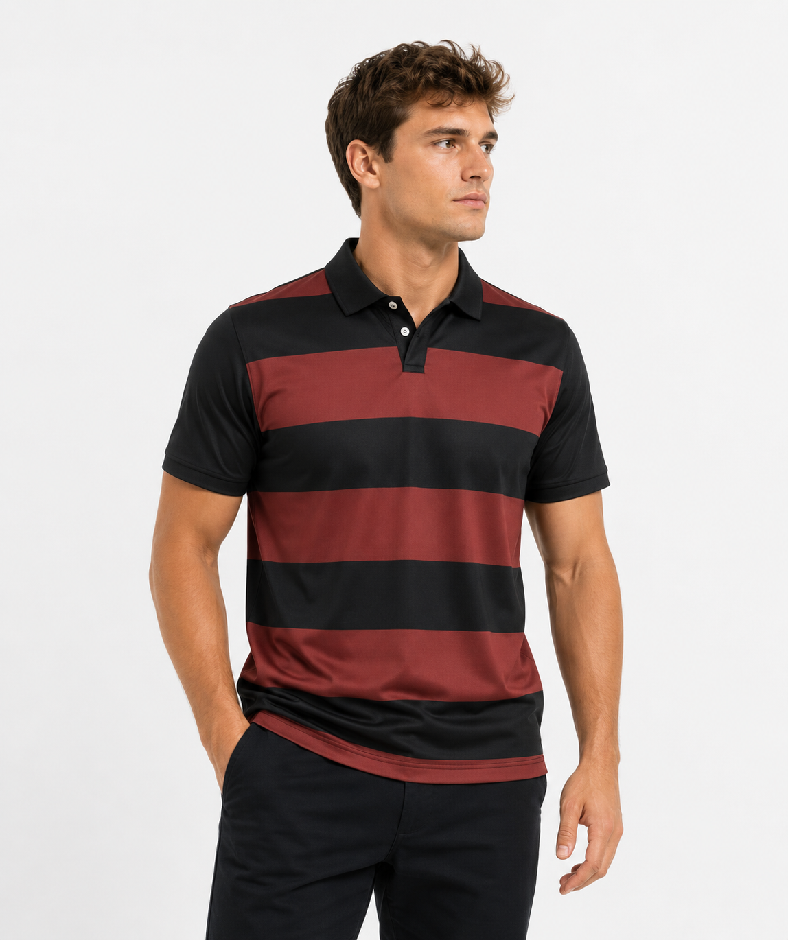 Sunset Blush Elegance Polo