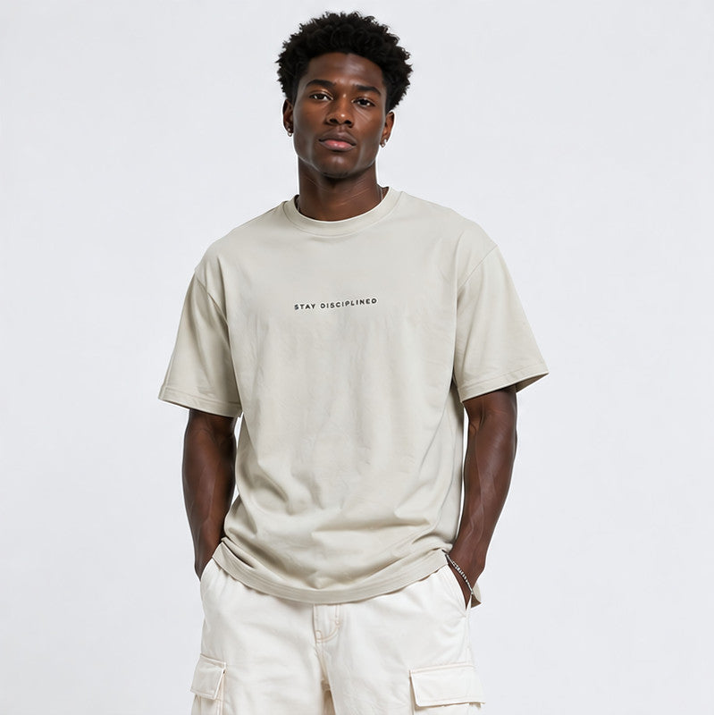 Dusty Rose Oversized Mens T Shirt Premium Ring Spun Cotton Tee For Everyday Wear