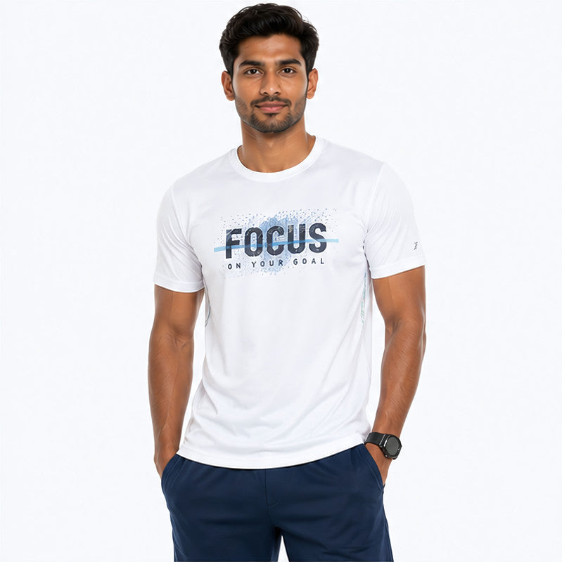 Focus Quick-dry Fitness Tee - White (Ver 2)